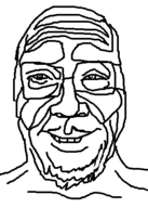 bald glasses smile stubble variant:sidson white_background // 329x462 // 13KB