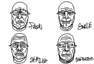 bald closed_eyes glasses looking_at_you sad smile stubble text variant:sidson white_background // 756x510 // 97KB