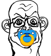 angry baby closed_mouth distorted ear gif glasses pacifier soyjak variant:sidson // 520x566 // 120KB