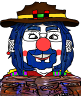 beard character:Vinluv clothes ear female giggly_goon_clown hat iv_bag marge_moment stubble variant:gapejak variant:sidson // 1200x1418 // 992KB