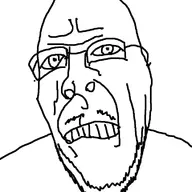 angry glasses merge mustache series_fusionjaks soyjak stubble variant:cobson variant:sidson // 721x720 // 59KB