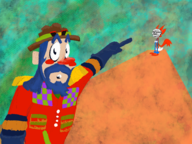 artist:mr_glaube blue_hair buck_teeth character:Vinluv hat nas:popler popler red_nose Variant:pointing_soyjaks variant:sidson // 2732x2048 // 9.1MB