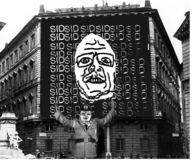 benito_mussolini black_and_white hat Italian Italy Mussolini variant:sidson // 506x421 // 201KB