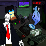 background bald full_body sidson_city smile smirk stubble suit three_people variant:sidson // 2048x2048 // 6.3MB