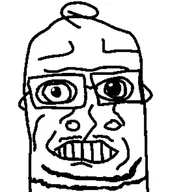 beard drawing glasses mouth_open mspaint one_hair open_mouth variant:sidson // 1116x1261 // 148KB