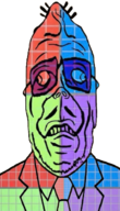 Brainlet confused cross-eye crossed_eyes dimwitted dumb pin_head political_compass politics small_brain small_nose stupid subvariant:confusid variant:sidson // 768x1344 // 1.4MB