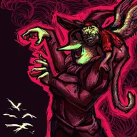 artist:venus22j2 character:venus22j2 flying_monkey green_skin land_of_oz monkey oz The_wicked_witch_of_the_west variant:sidson witch // 1071x1071 // 344KB