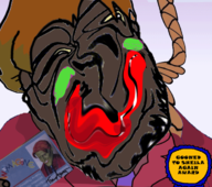 ack award black_skin hair hanging nigger orange_hair sheila sidson_city soyjak tim_avery trend_slopjak variant:sidson // 704x623 // 141KB