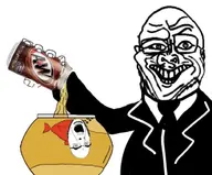 bald fish fish_tank glasses open_mouth root_beer stubble variant:cobson variant:sidson white_background // 732x607 // 104KB