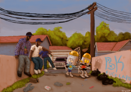 robot jones and his ghetto cousin in the wrong side of crips.png